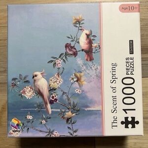 RARE 28 X 20 “The Scent Of Spring” 1000 Piece Puzzle By Honeycomb Learning EUC